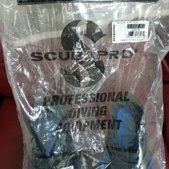 Scuba Pro Jet Club Fins 42-43 New Blue - Picture 8 of 15